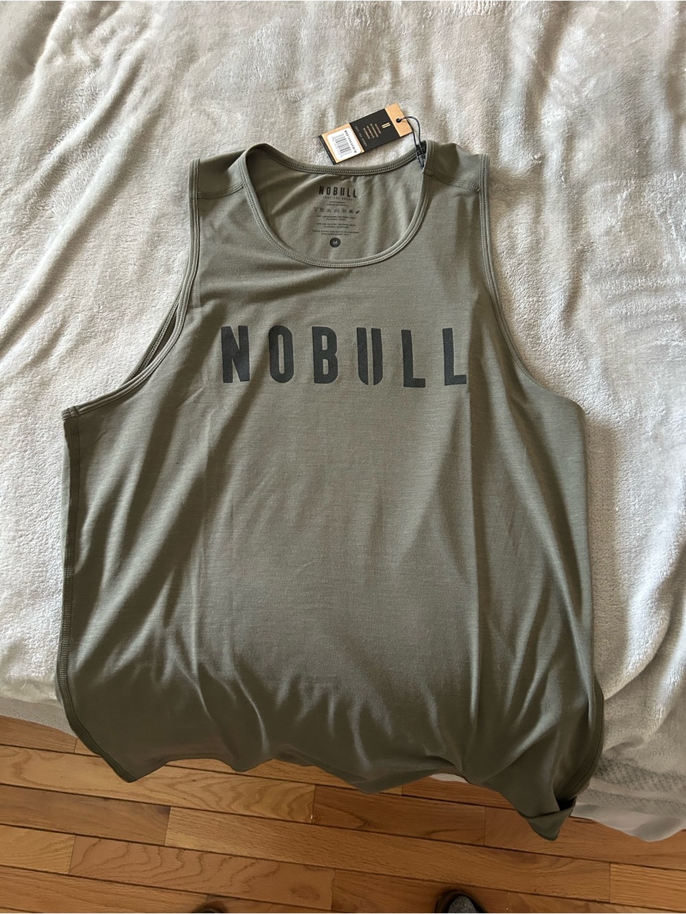 NOBULL Olive Tank Top with Black Logo